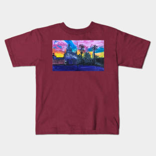 Pasadena City Hall Sunset Kids T-Shirt